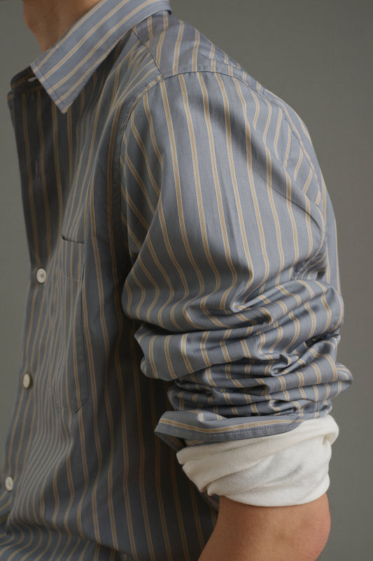 Chemise Glenn - Anthracite/Bronze - Coton - Homme
