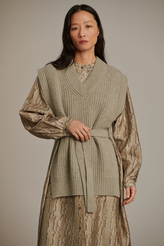 Maglione Costa - Grigio Melange - Lana - Donna