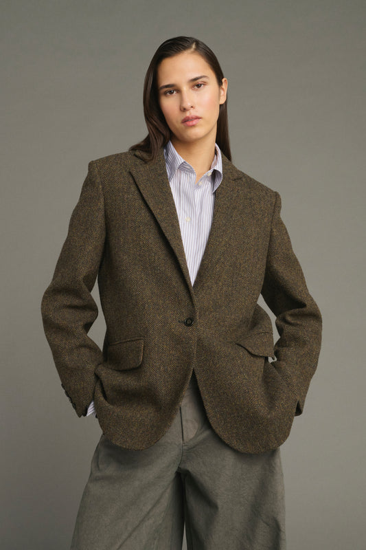 Giacca Sevres - Marrone/Navy - Lana - Donna