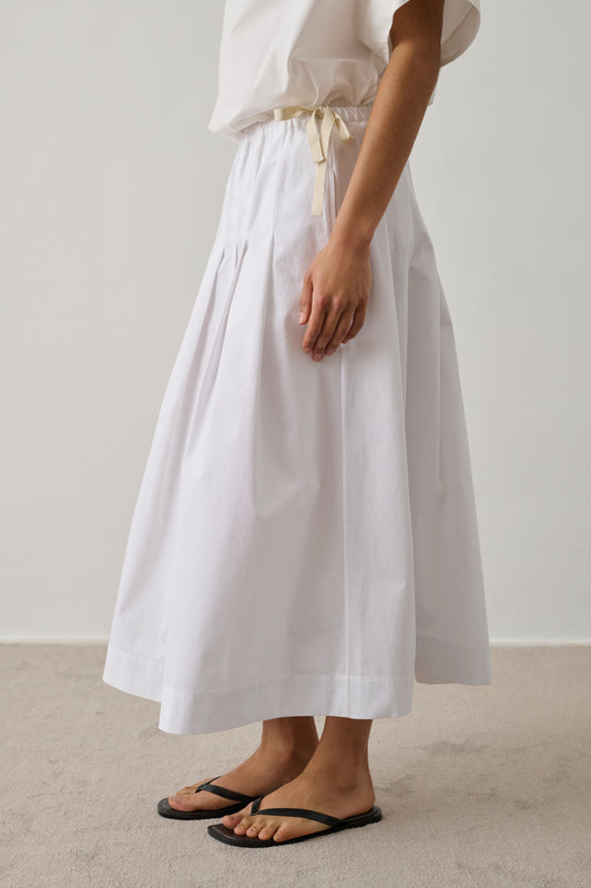 Gonna Amalia - Bianco Sporco - Cotone - Donna