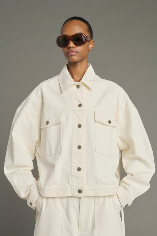 Giacca Lys - Ecru - Cotone - Donna