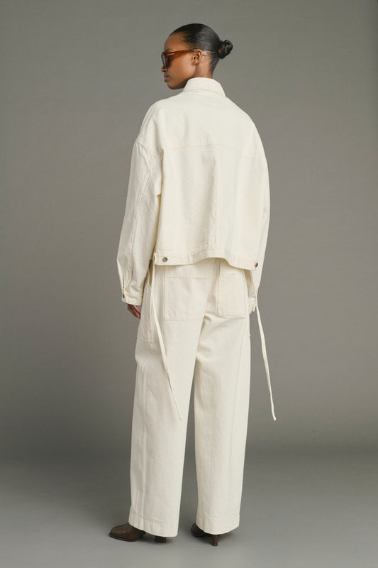 Giacca Lys - Ecru - Cotone - Donna