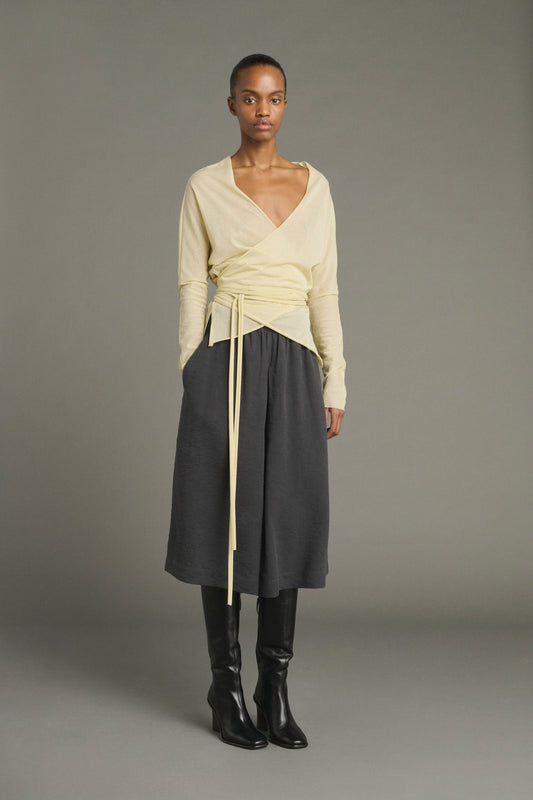 Tee-Shirt Luth - Jaune Pâle - Coton - Femme
