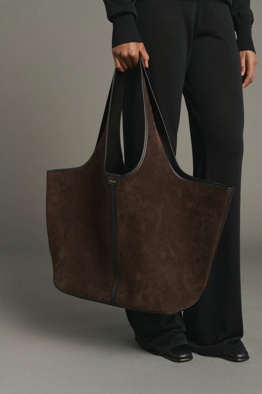 Cabas Douce - Marron Foncé - Cuir - Femme