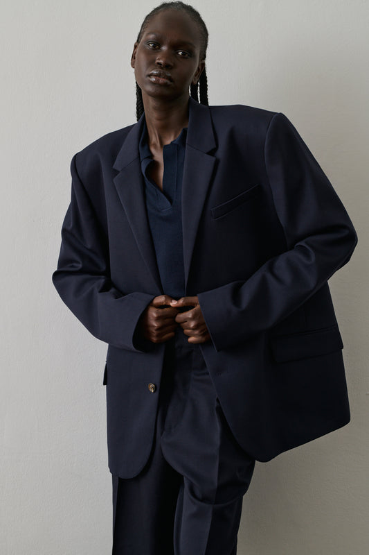 Veste Giani - Bleu Nuit - Laine - Femme