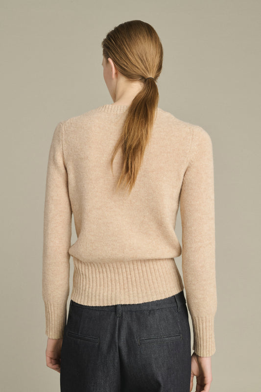 Maglione Gipsy - Écru Chiné - Lana Merino - Donna