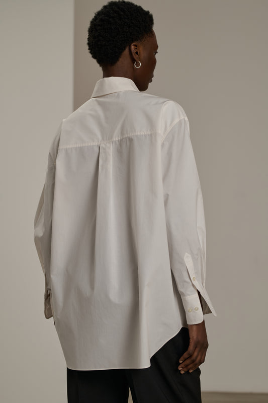 Camicia Carlotta - Bianco Sporco - Cotone - Donna