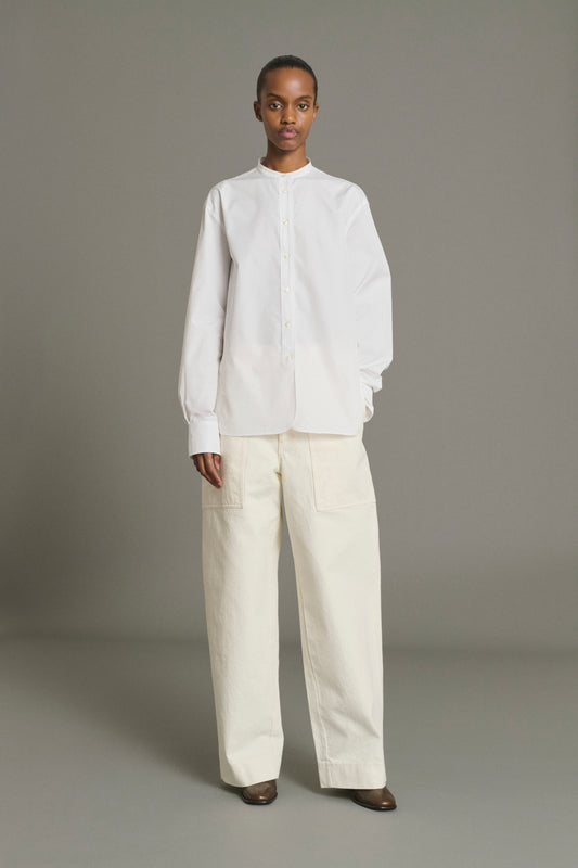 Chemise Bermudes - Blanc Popeline Bio Femme - Soeur