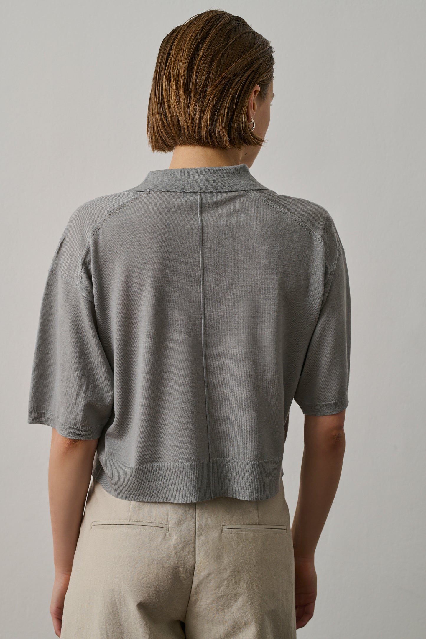 Polo Elton - Vert De Gris - Laine - Femme