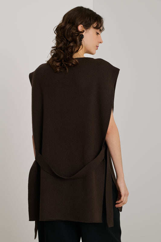 Maglione Oliver - Marrone - Lana Merinos - Donna