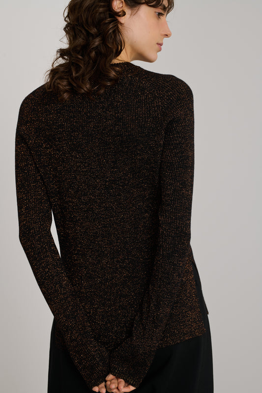 Maglione Verona - Nero/Caramello - Donna