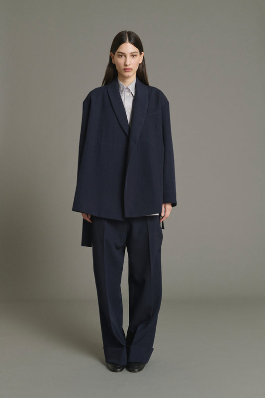 Giacca Come - Navy - Lana - Donna
