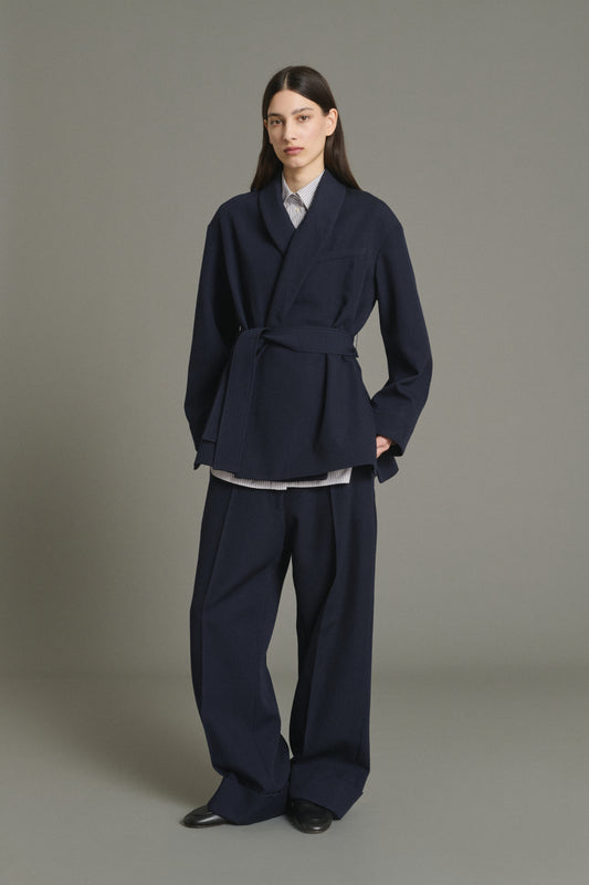 Giacca Come - Navy - Lana - Donna