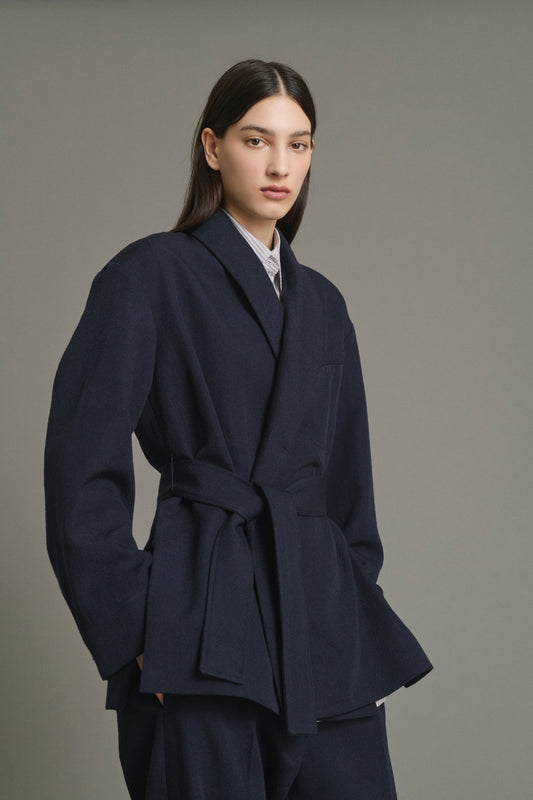 Giacca Come - Navy - Lana - Donna