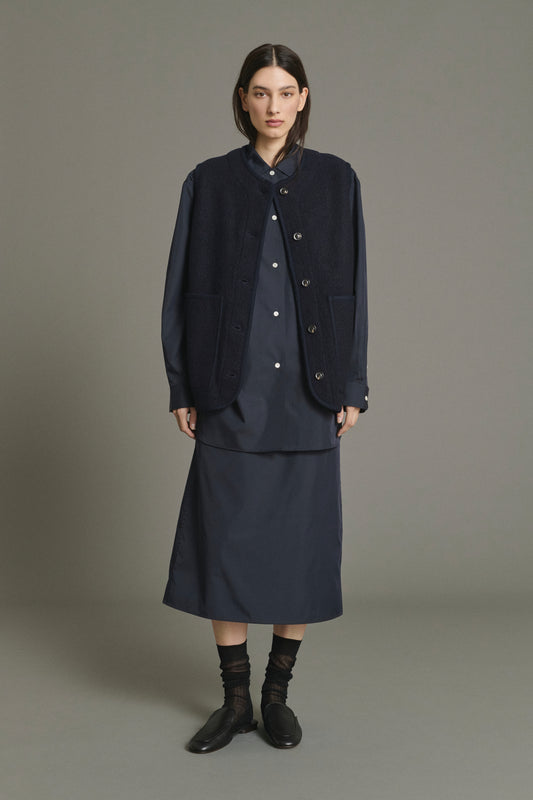 Giacca Chicago - Navy lana cotta donna - Soeur