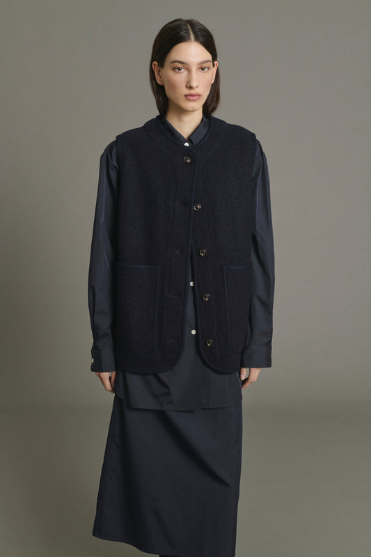 Giacca Chicago - Navy lana cotta donna - Soeur