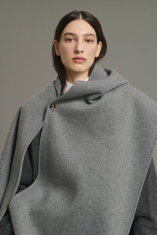 Cappa Lisette - Grigio Chiaro - Lana - Donna