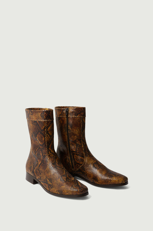 Stivaletti Écaille - Python - Pelle - Donna