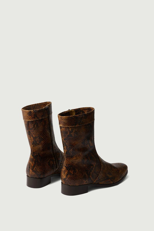 Stivaletti Écaille - Python - Pelle - Donna