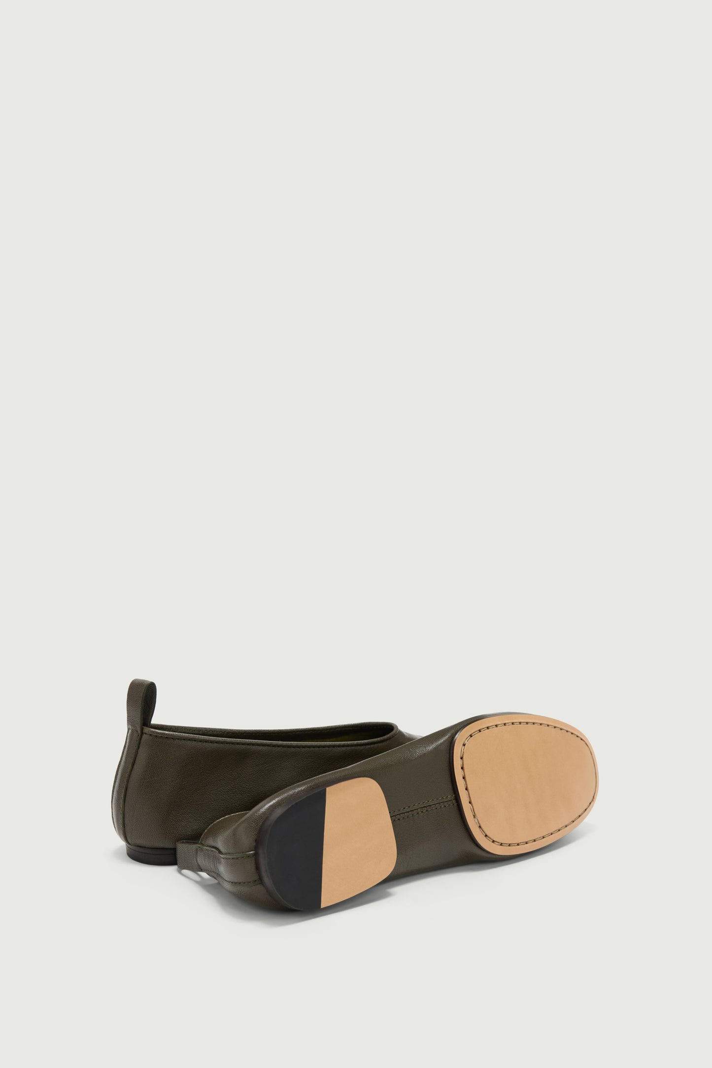 Ballerine Bala - Kaki Scuro - Pelle - Donna