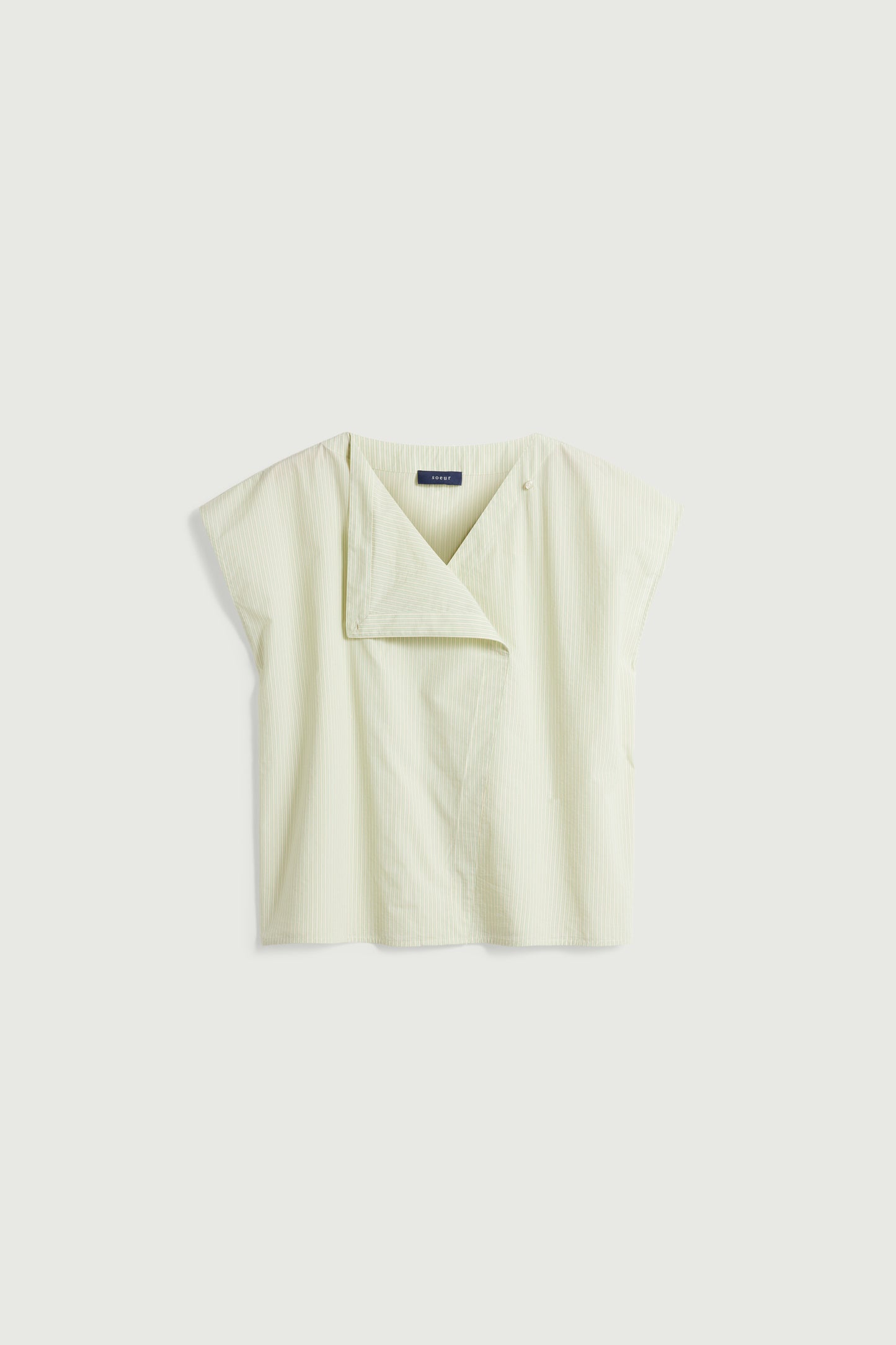 Blusa Lorena - Verde/Écru - Cotone - Donna