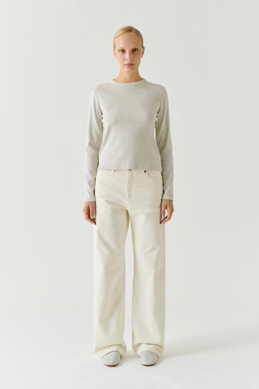 T-shirt Flavie - Grigio Mélange - Cotone - Donna