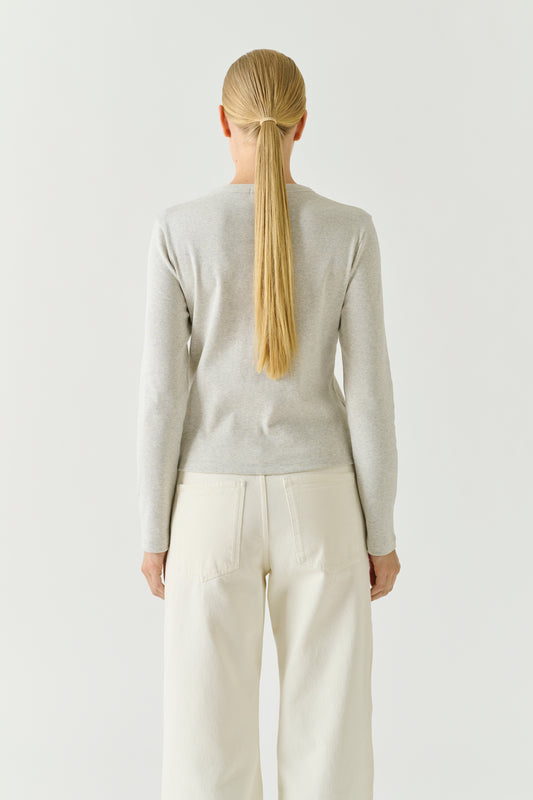 T-shirt Flavie - Grigio Mélange - Cotone - Donna
