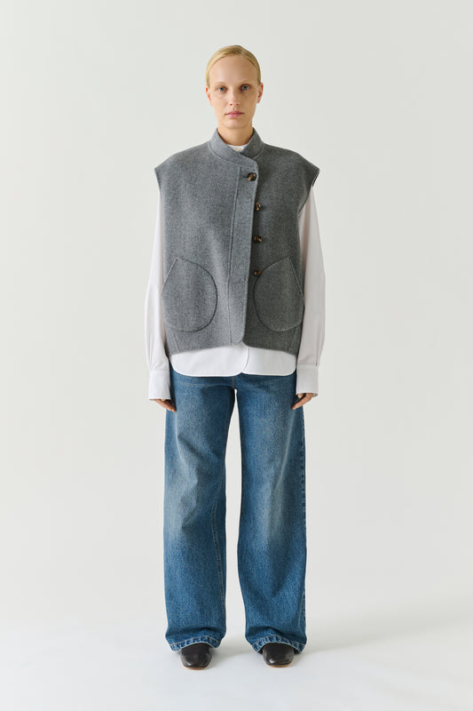 Blouson Adeline - Gris Clair - Laine - Femme
