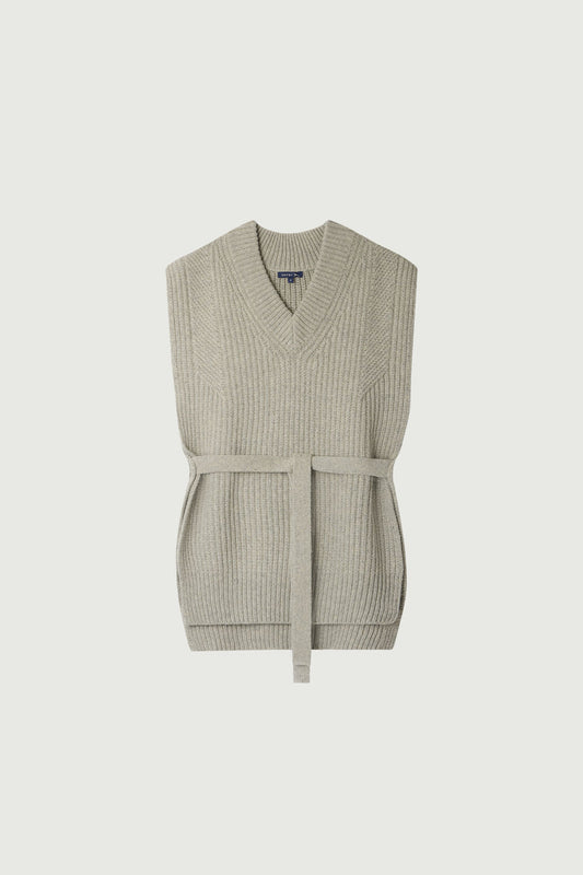 Maglione Costa - Grigio Melange - Lana - Donna