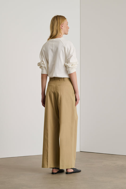 Pantalon Devy - Beige Foncé - Coton - Femme