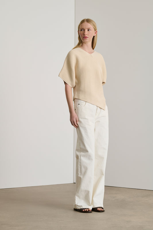 Maglione Essaouira - Écru - Cotone - Donna
