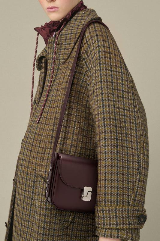 Sac Bellissima Mini - Bordeaux Cuir Box - Soeur