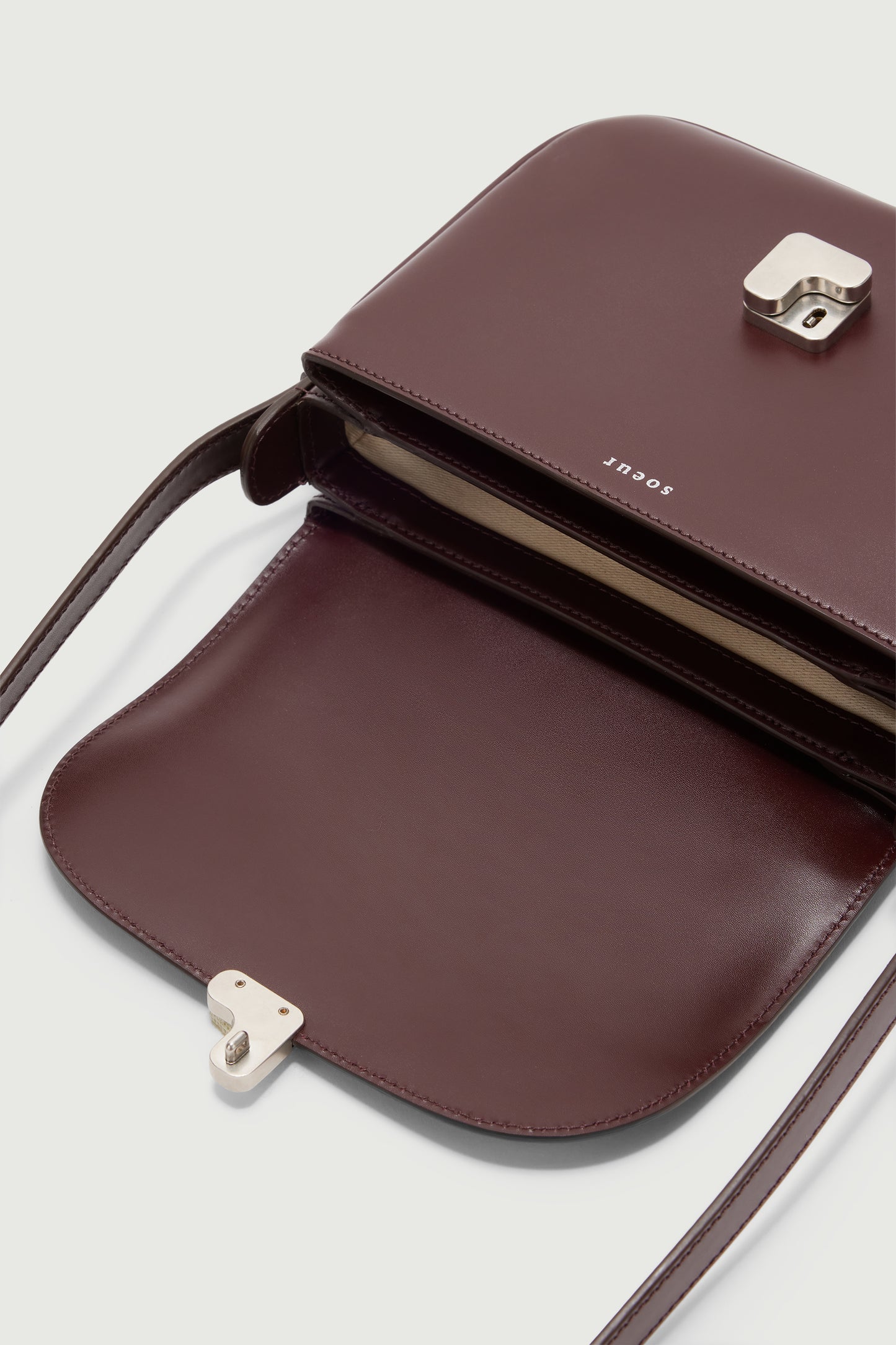 Borsa Bellissima Mini - Bordeaux - Pelle - Donna