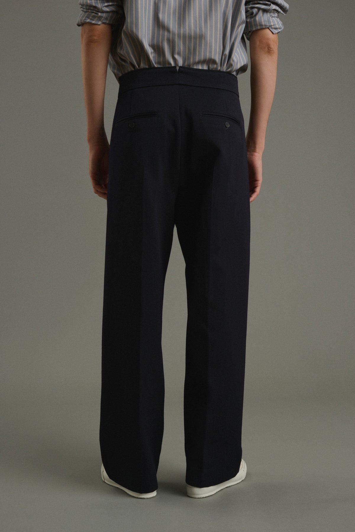 Pantaloni Antonin - Blu navy scuro - Lana - Uomo vue 4