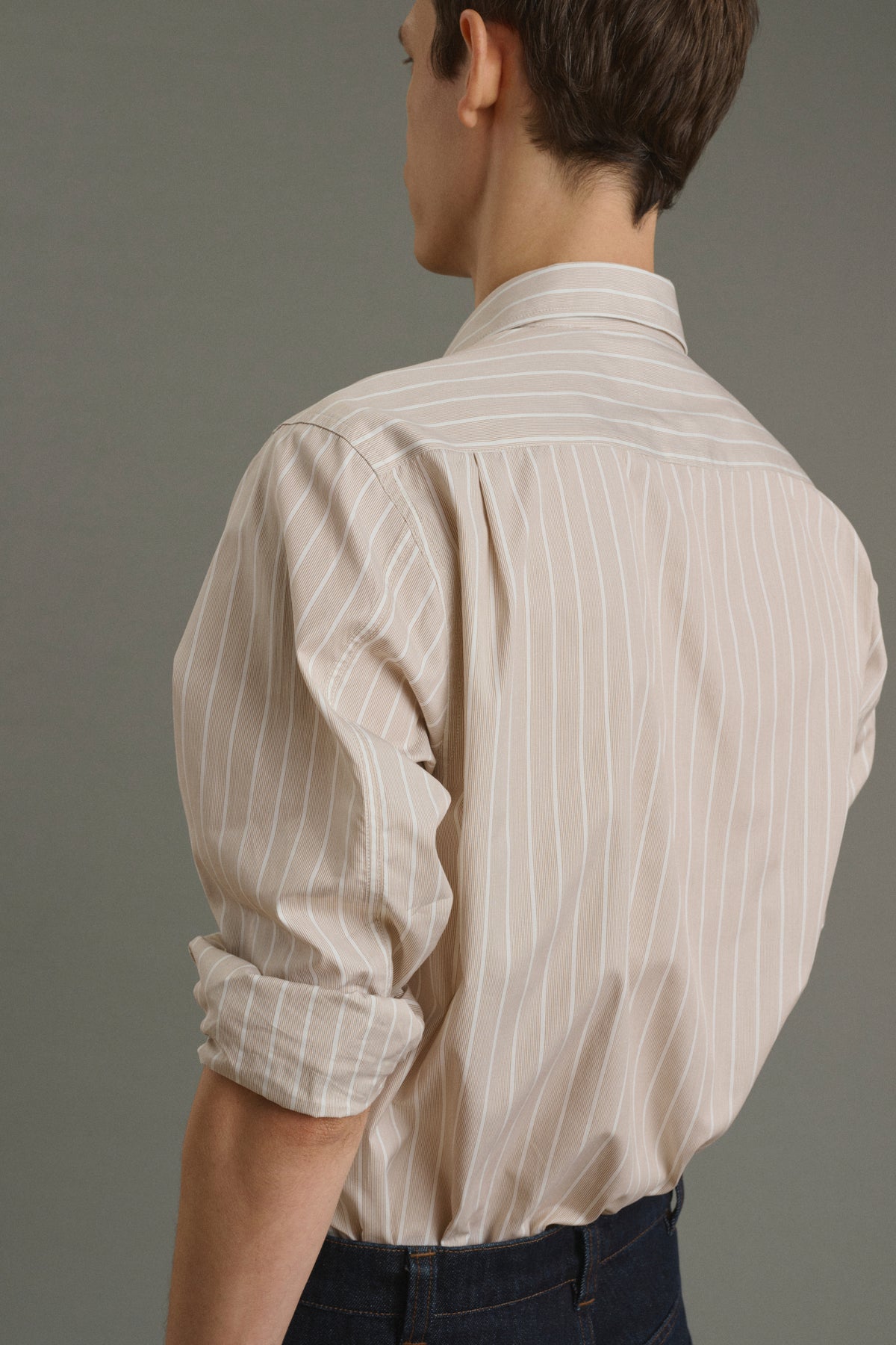 CHEMISE GLENN NOISETTE/ÉCRU