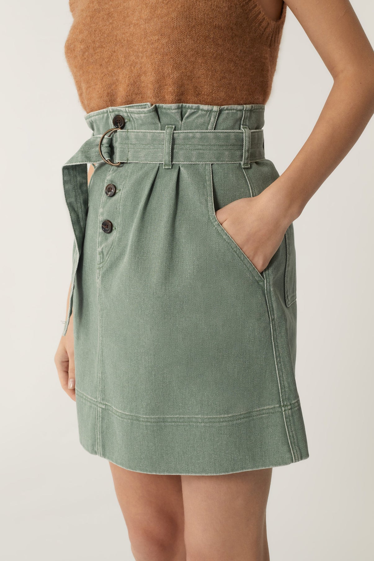 Gonna muguet verde vue 3