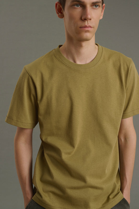 Tee-Shirt Owen - Kaki Clair - Coton - Homme