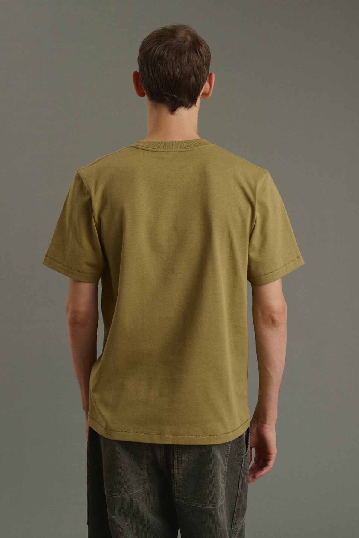 Tee-Shirt Owen - Kaki Clair - Coton - Homme vue 4