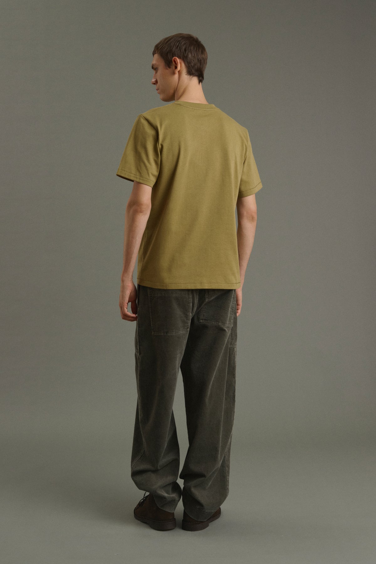 Tee-Shirt Owen - Kaki Clair - Coton - Homme vue 2