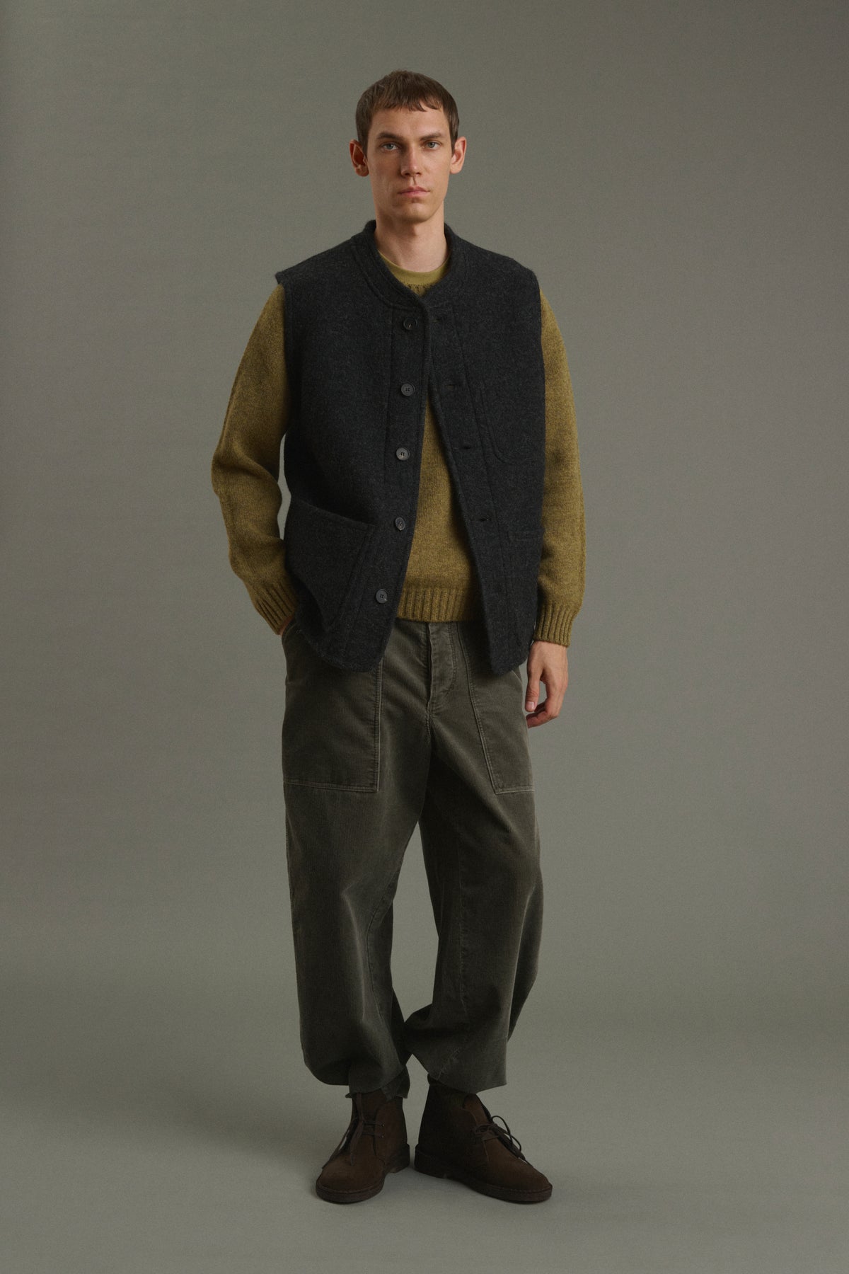 Blouson Samuel - Gris Anthracite - Laine - Homme vue 1