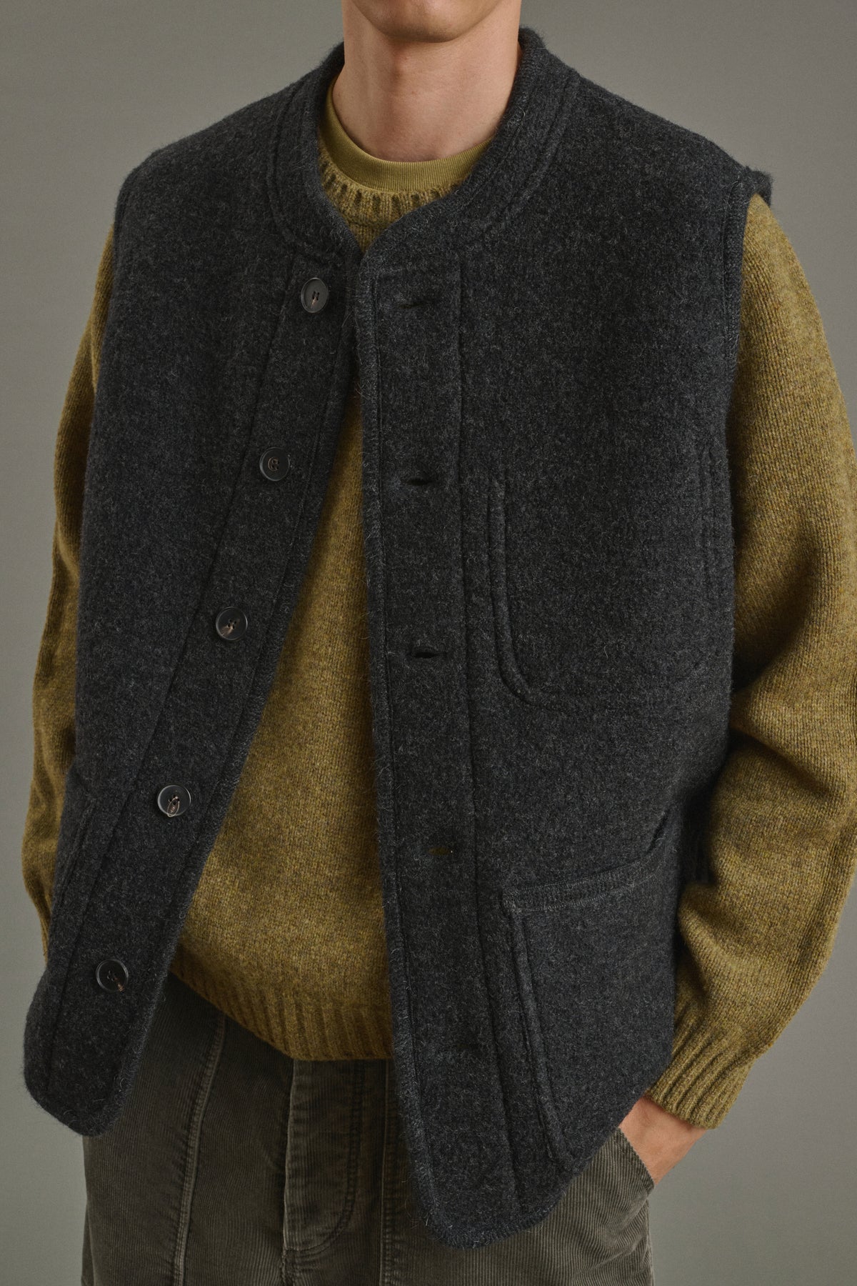Blouson Samuel - Gris Anthracite - Laine - Homme