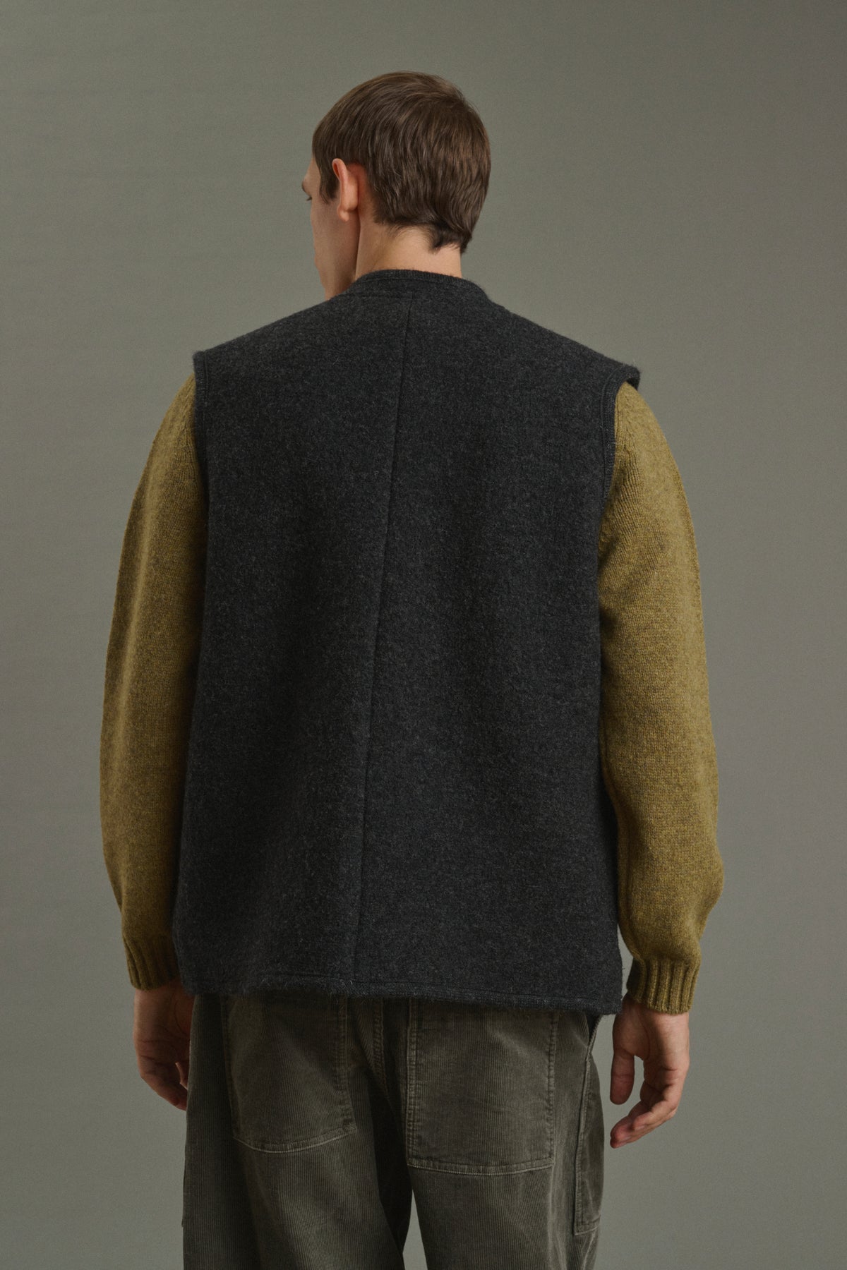 Blouson Samuel - Gris Anthracite - Laine - Homme vue 3