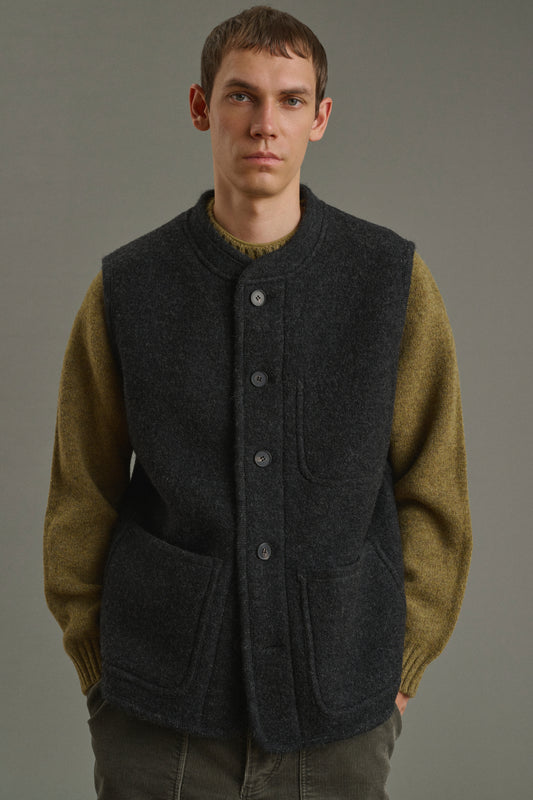 Blouson Samuel - Gris Anthracite - Laine - Homme