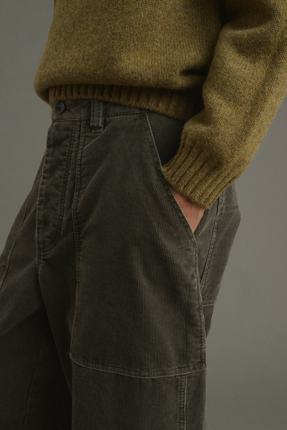 Pantaloni Kurtis - Grigio verde - Cotone - Uomo vue 5