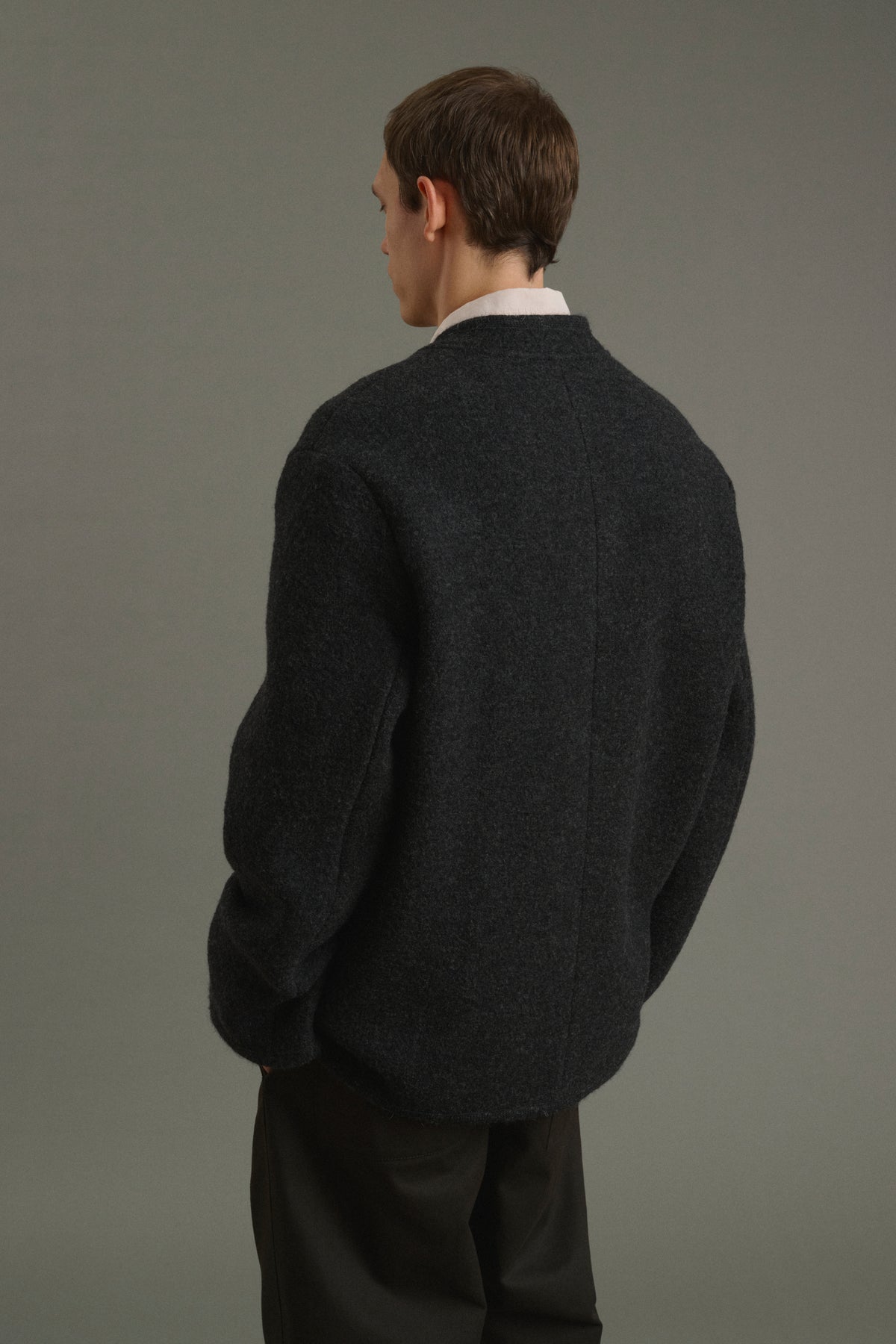 Veste Aliocha - Gris Anthracite - Laine - Homme vue 2