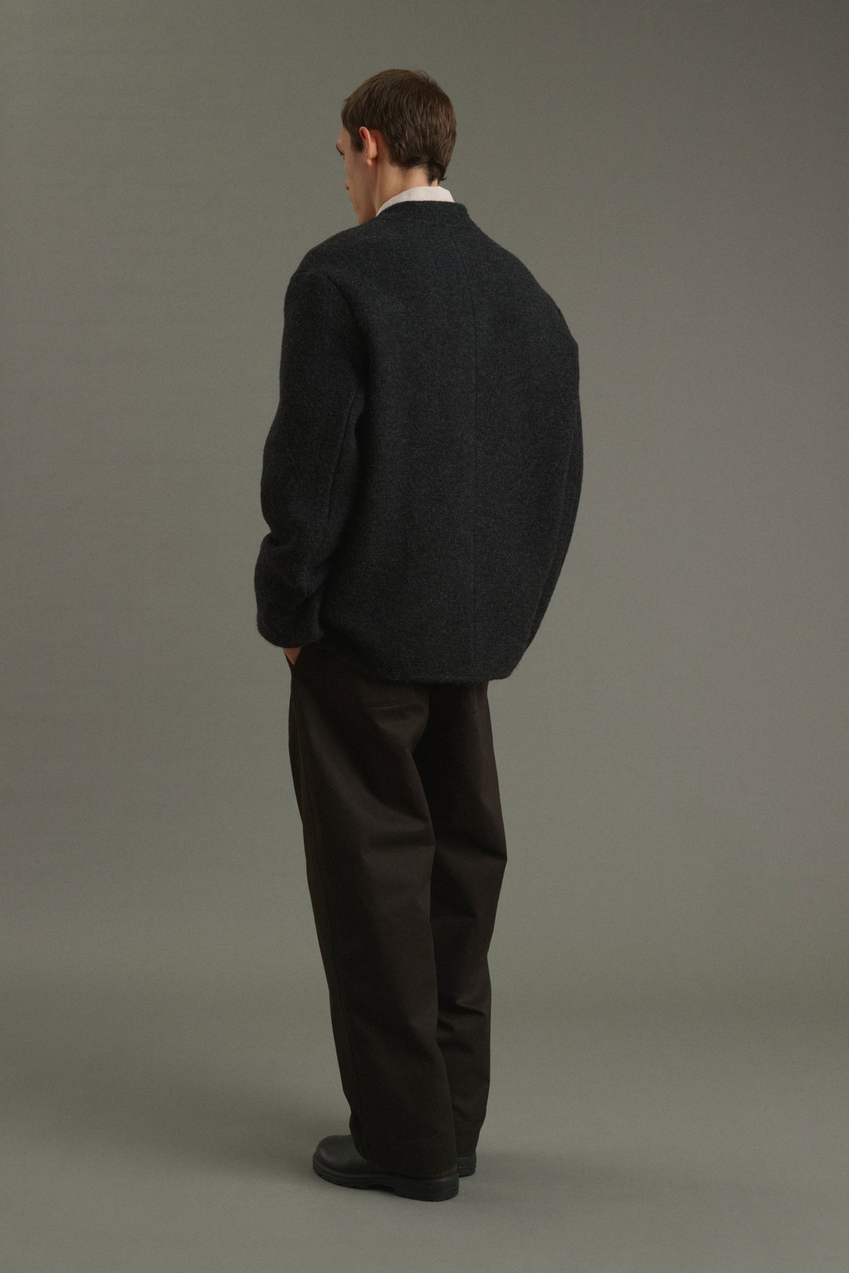 Veste Aliocha - Gris Anthracite - Laine - Homme vue 5