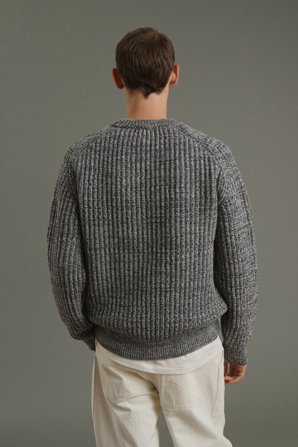 Maglione Osma - Ecrù/Antracite - Lana - Uomo vue 2