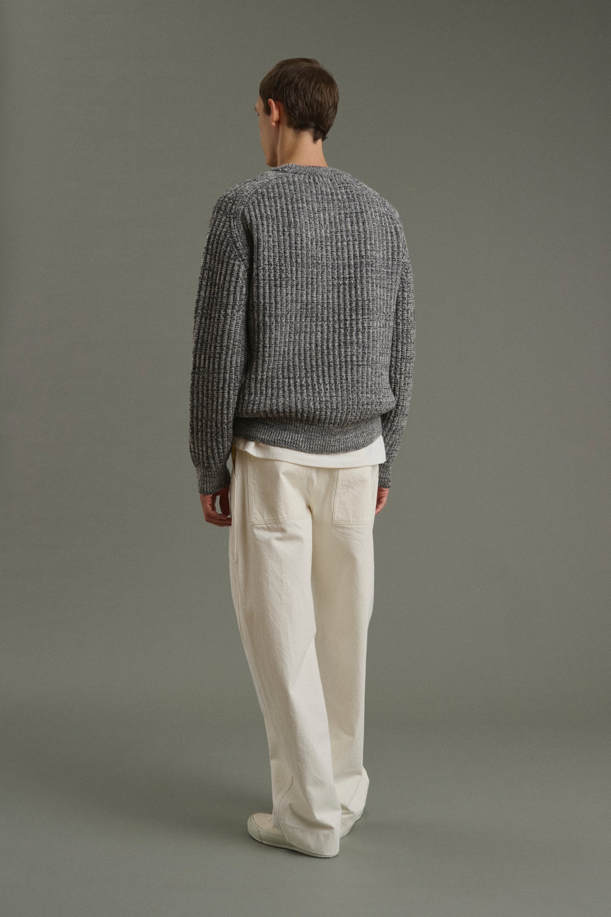 Maglione Osma - Ecrù/Antracite - Lana - Uomo