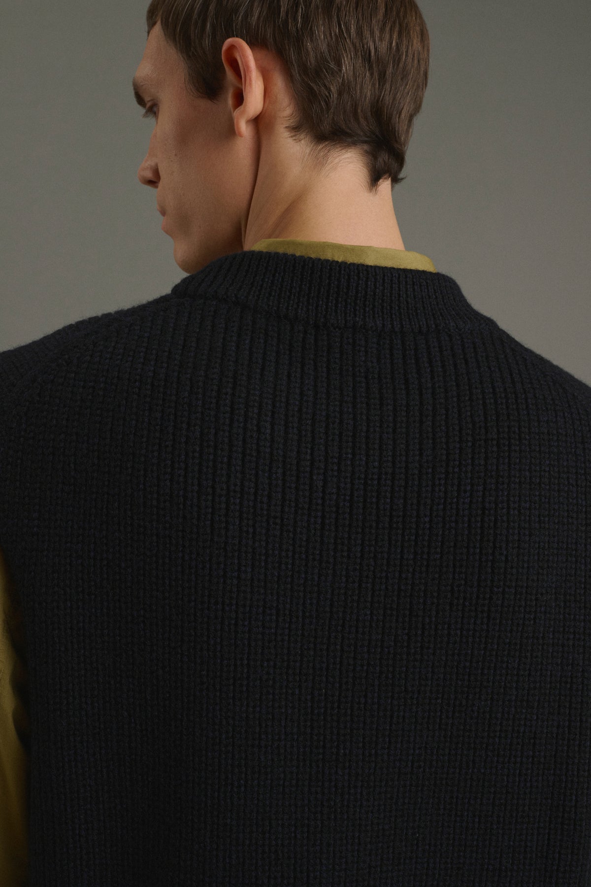 Maglione Josh - Blu navy/Nero - Lana - Uomo