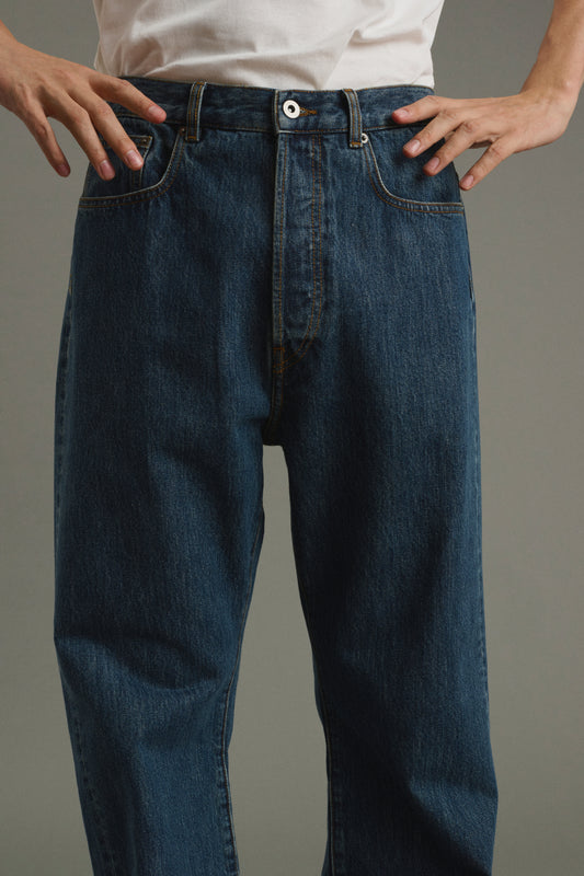 Jean Tom - Faded Blue Denim - Cotton - Men
